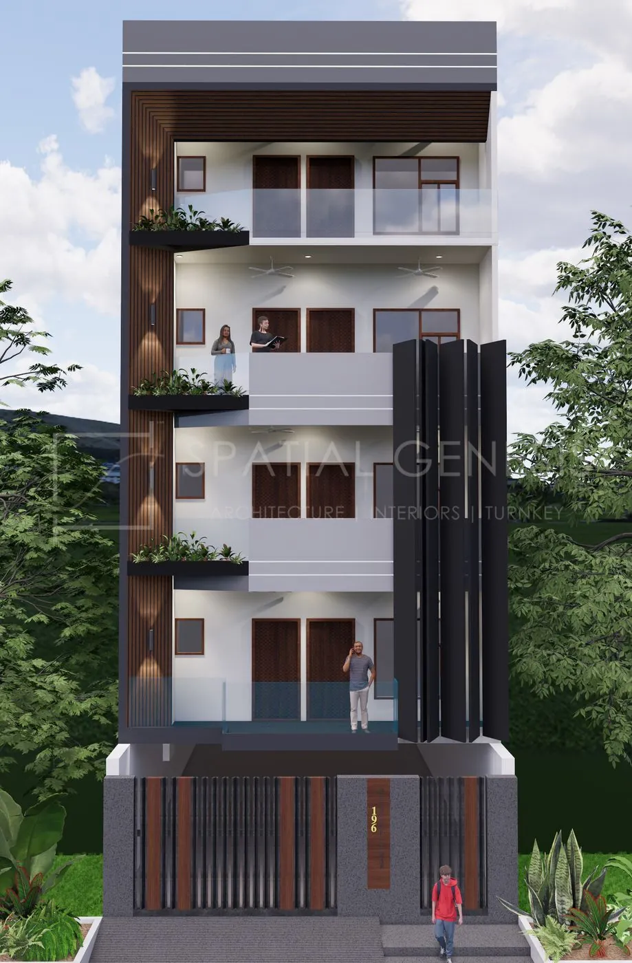 Dayanand Vihar G+4 residential structure, East Delhi — Spatial Genesis architecture and turnkey construction